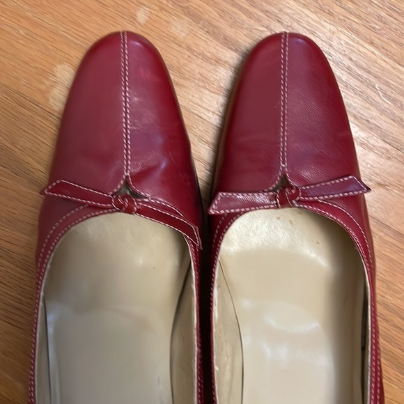 Cranberry/wine red heels - Picture 3 of 8